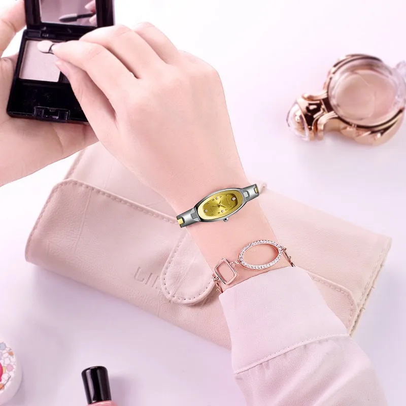 Fashion Tungsten Steel Strap Women's Watch