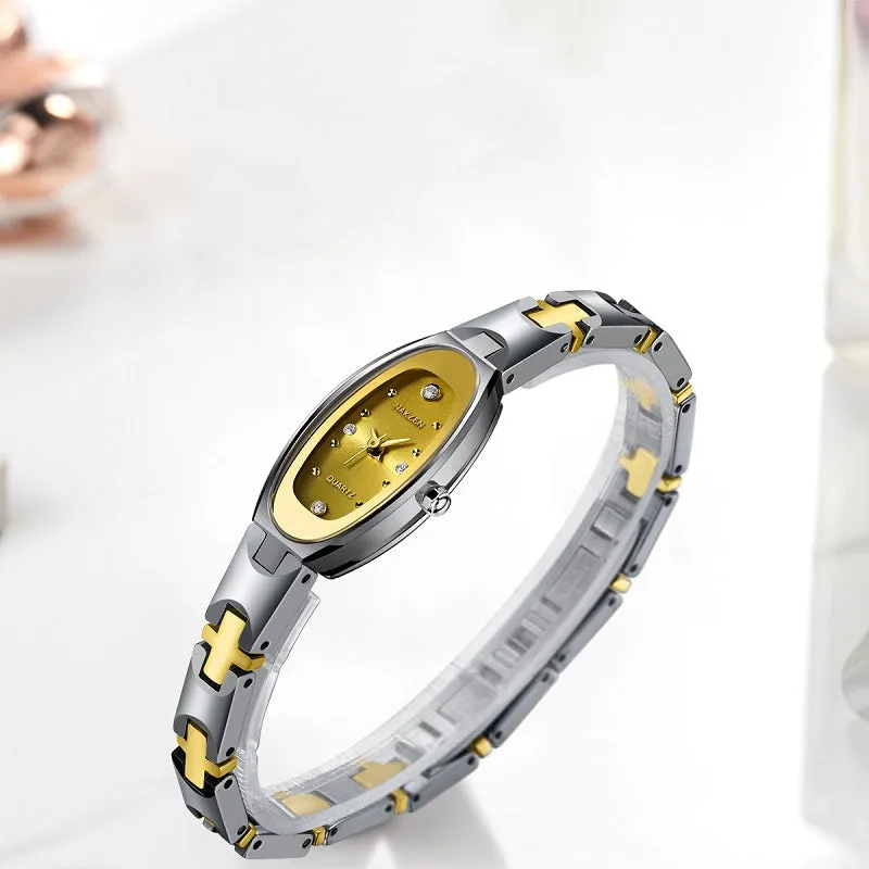 Fashion Tungsten Steel Strap Women's Watch