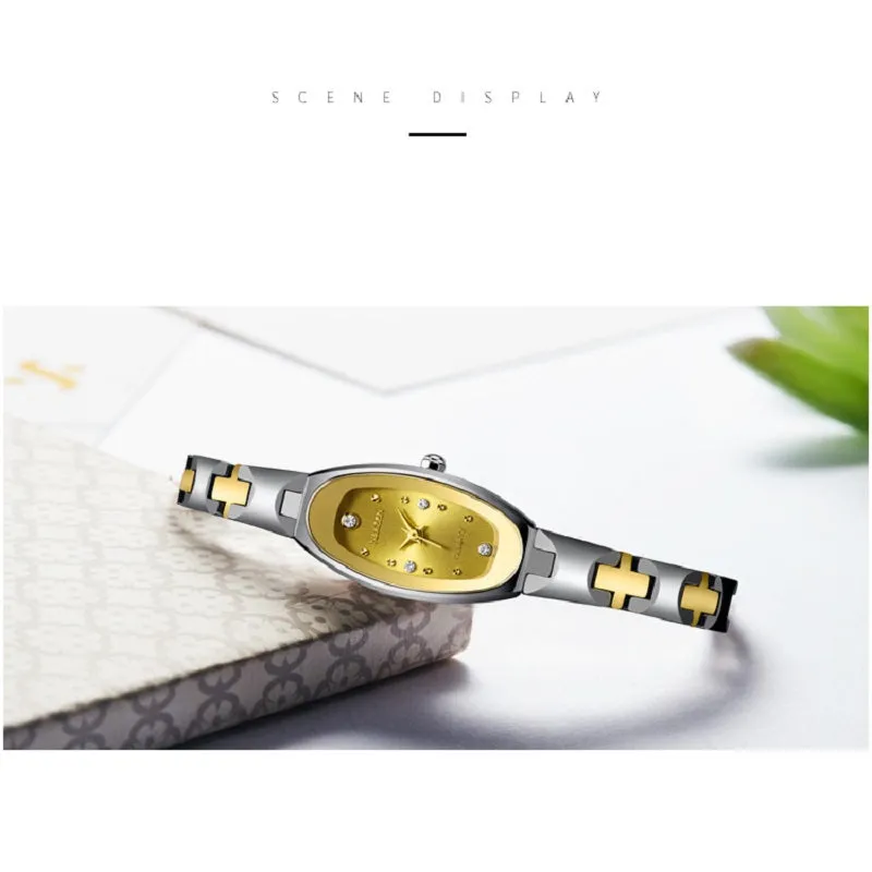 Fashion Tungsten Steel Strap Women's Watch