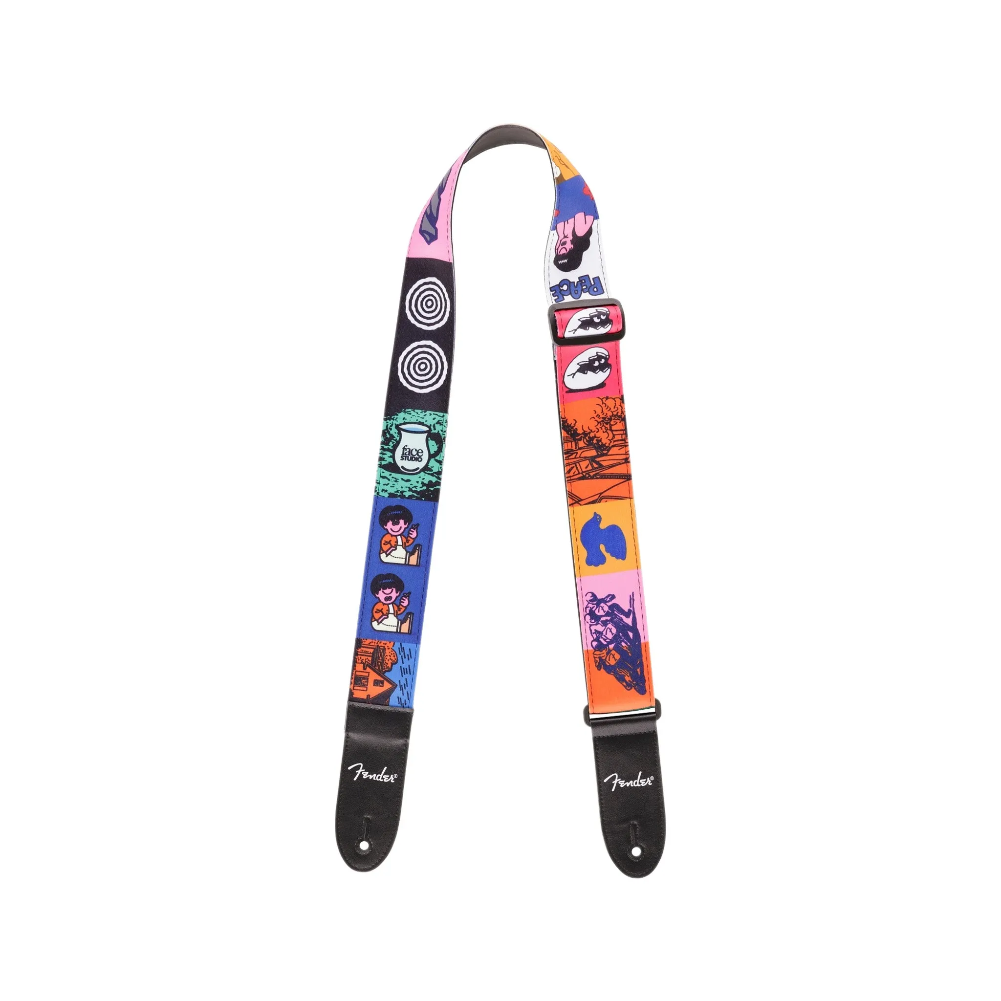 Fender Art Canvas FACE Guitar Strap