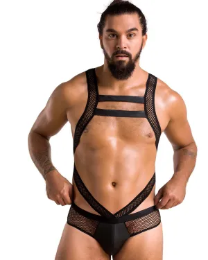 Fish Net Strap Bodysuit