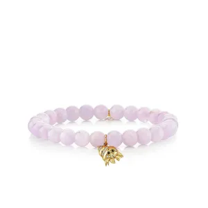 Gold & Diamond Hermit Crab on Lavender Amethyst