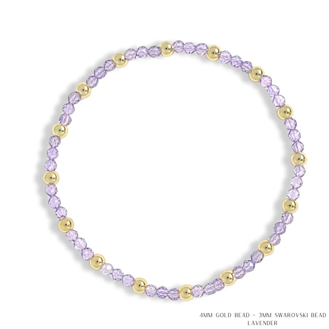 Gold Filled & Crystal Beaded Bracelets Style 3