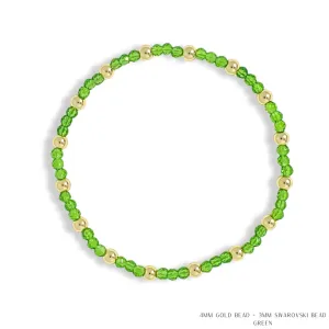 Gold Filled & Crystal Beaded Bracelets Style 3