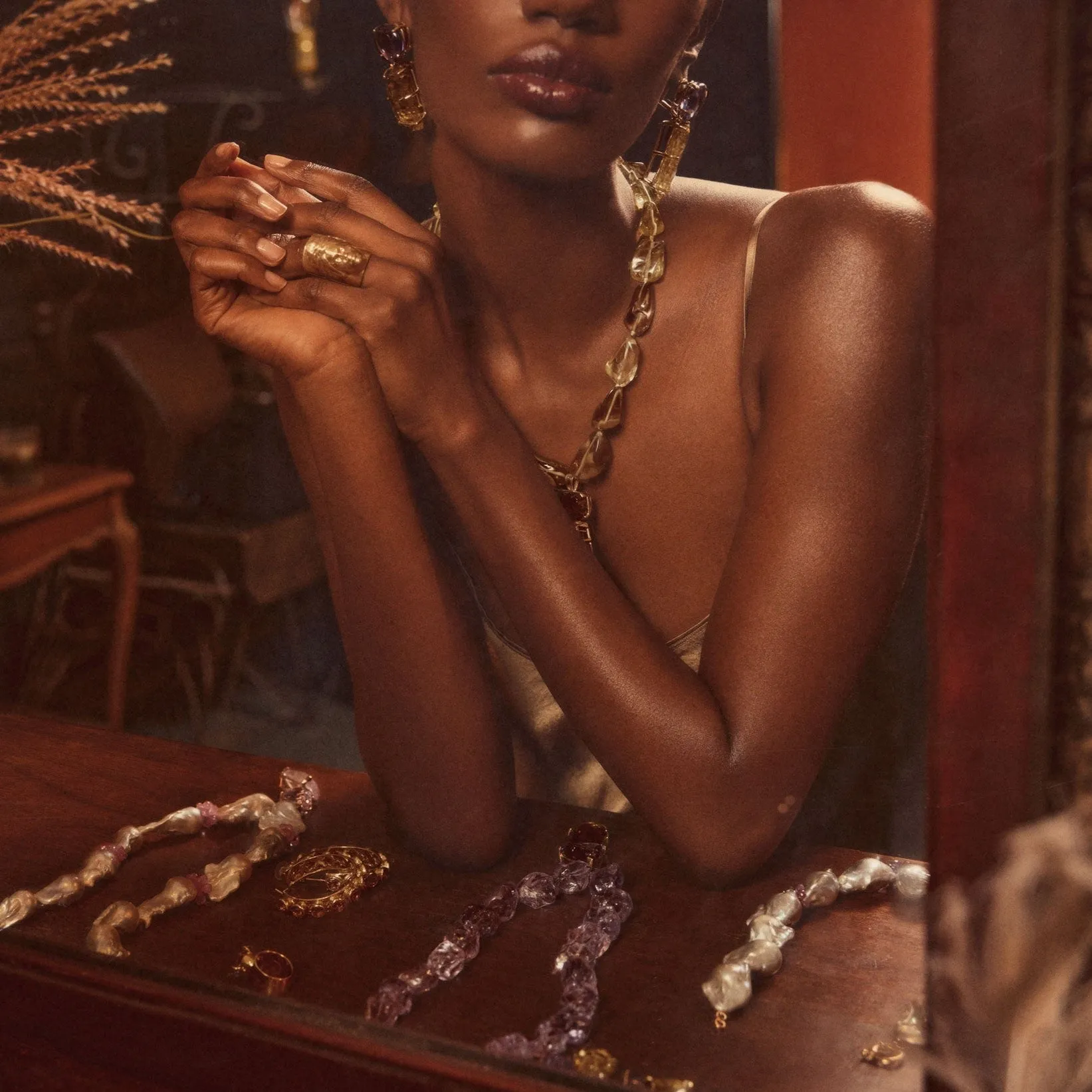 Golden Nectar Jewelry Stack