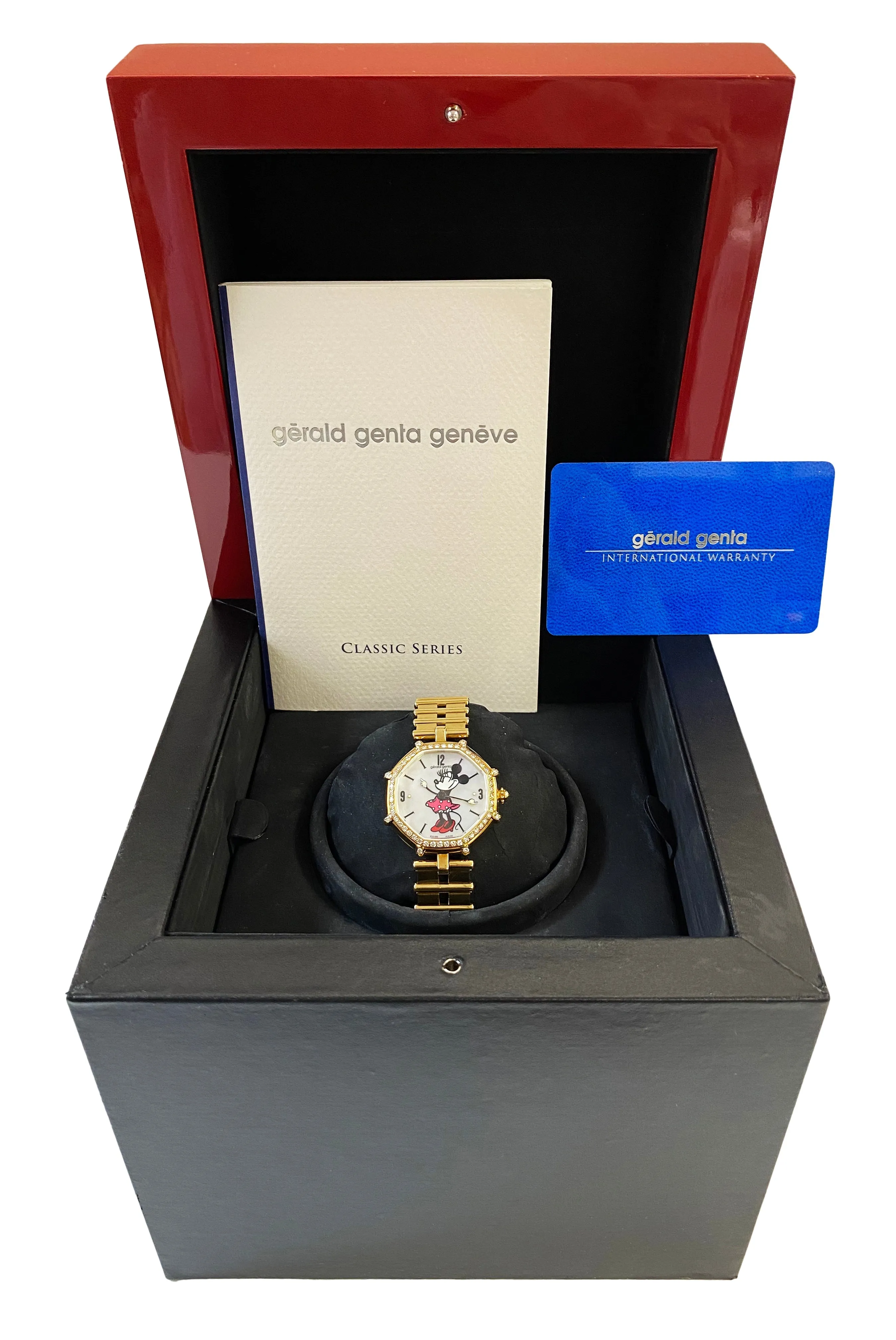 Gérald Genta Disney G.3250.7 Minnie Mouse Dial Ladies Watch Box Papers