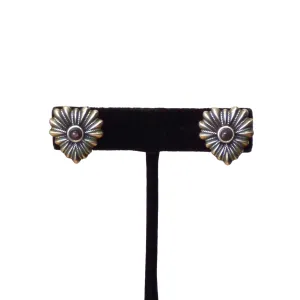 GUCCI- Sterling Silver & Amethyst Earrings