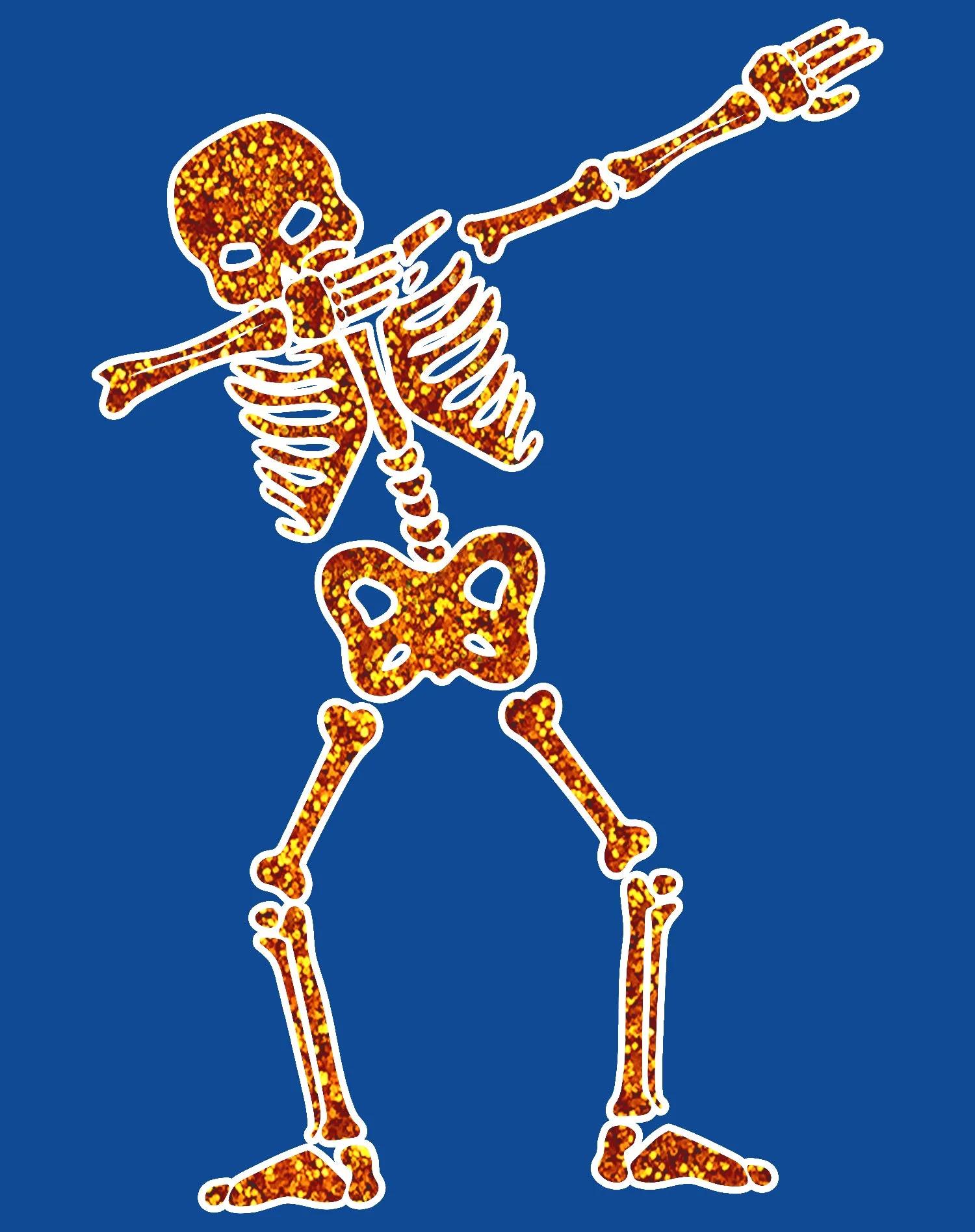 Halloween Day Of The Dead Dabbing Skeleton Official Men's T-shirt