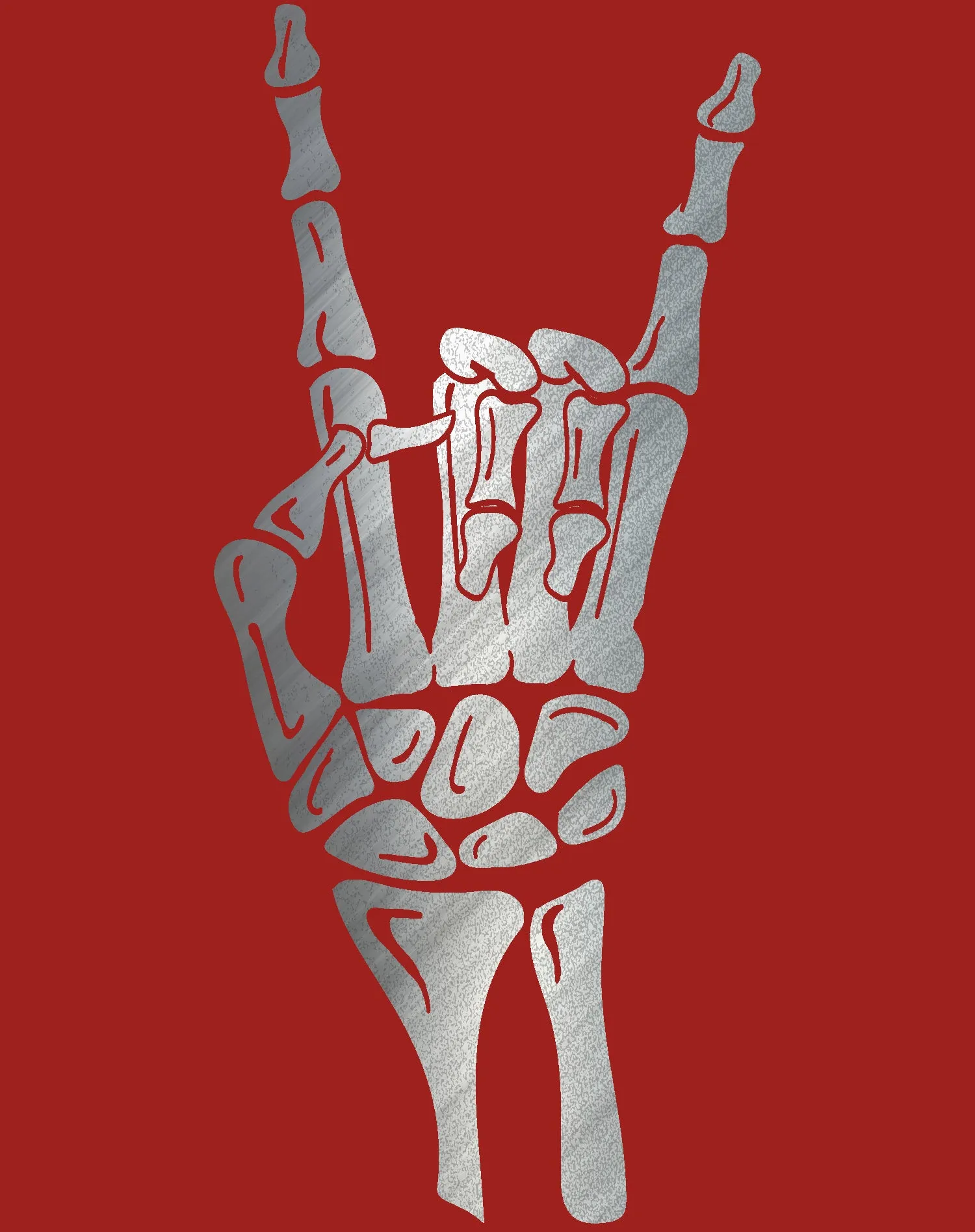 Halloween Day Of The Dead Occult Metal Horns Sign Skeleton Official Kid's T-shirt