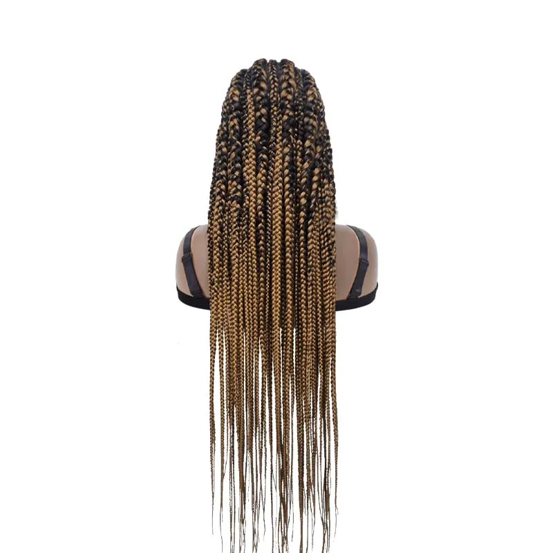 Handmade Braided Cornrow Wig Synthetic Box Braided Wigs for Black Women