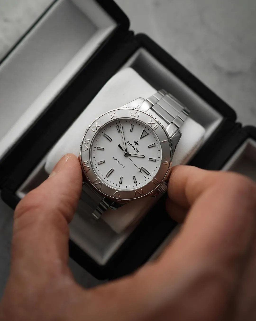 Heron | Gladiateur | White Dial