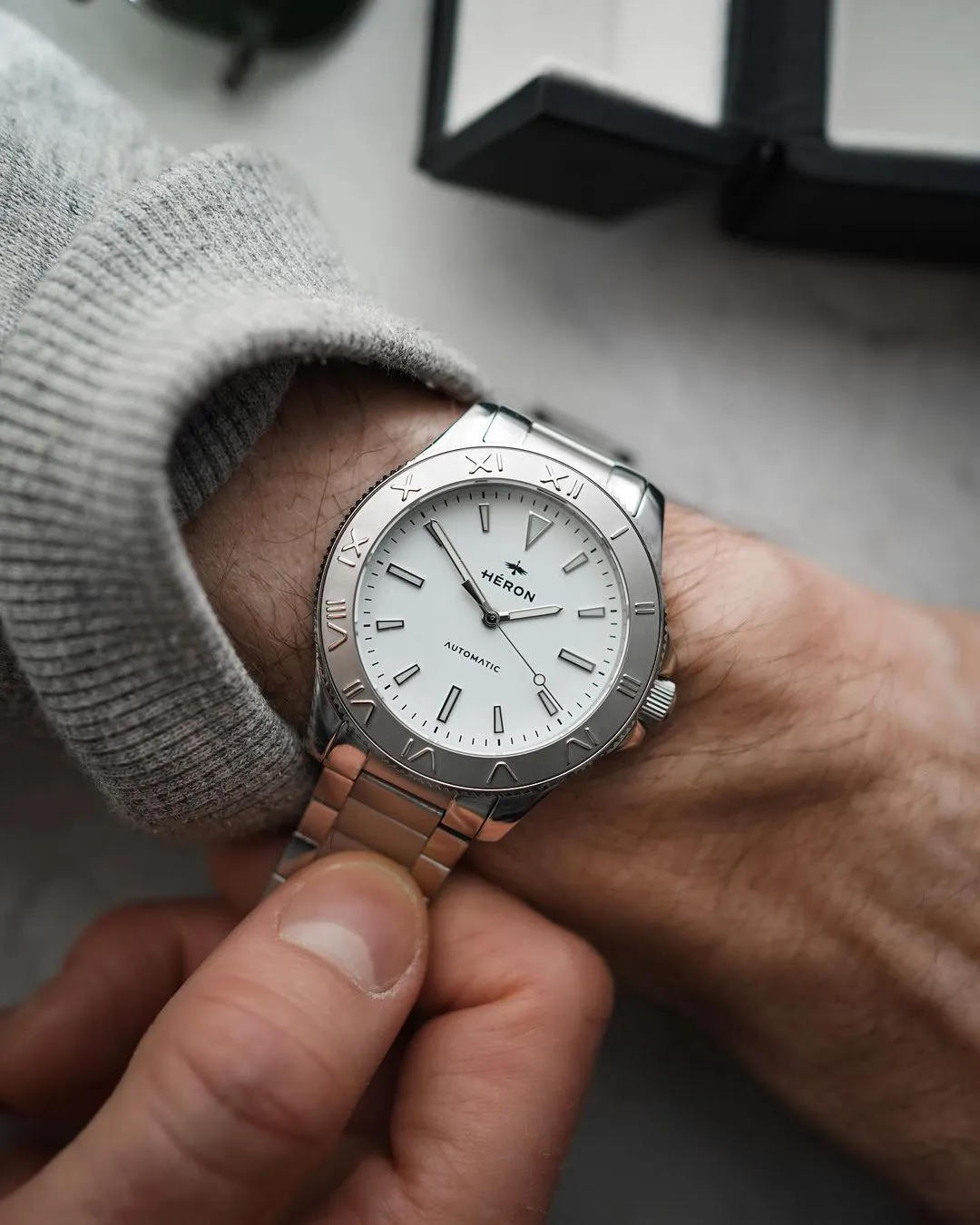 Heron | Gladiateur | White Dial
