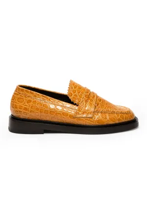 jay 3.0 / hazelnut embossed croc