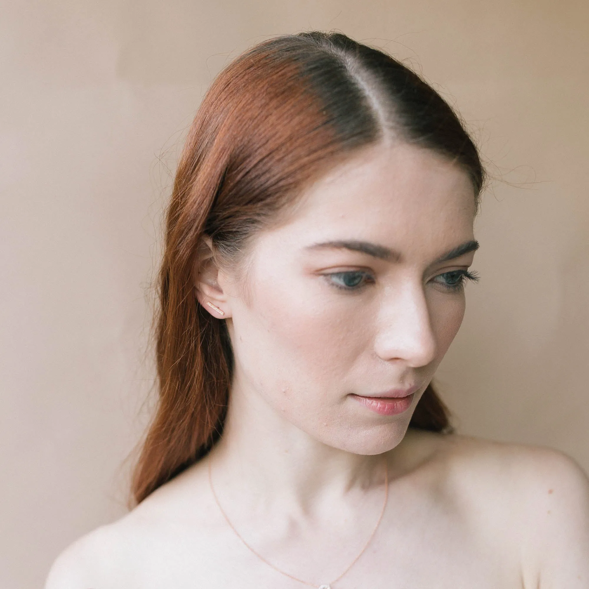 Jessica Diamond Bar Earrings