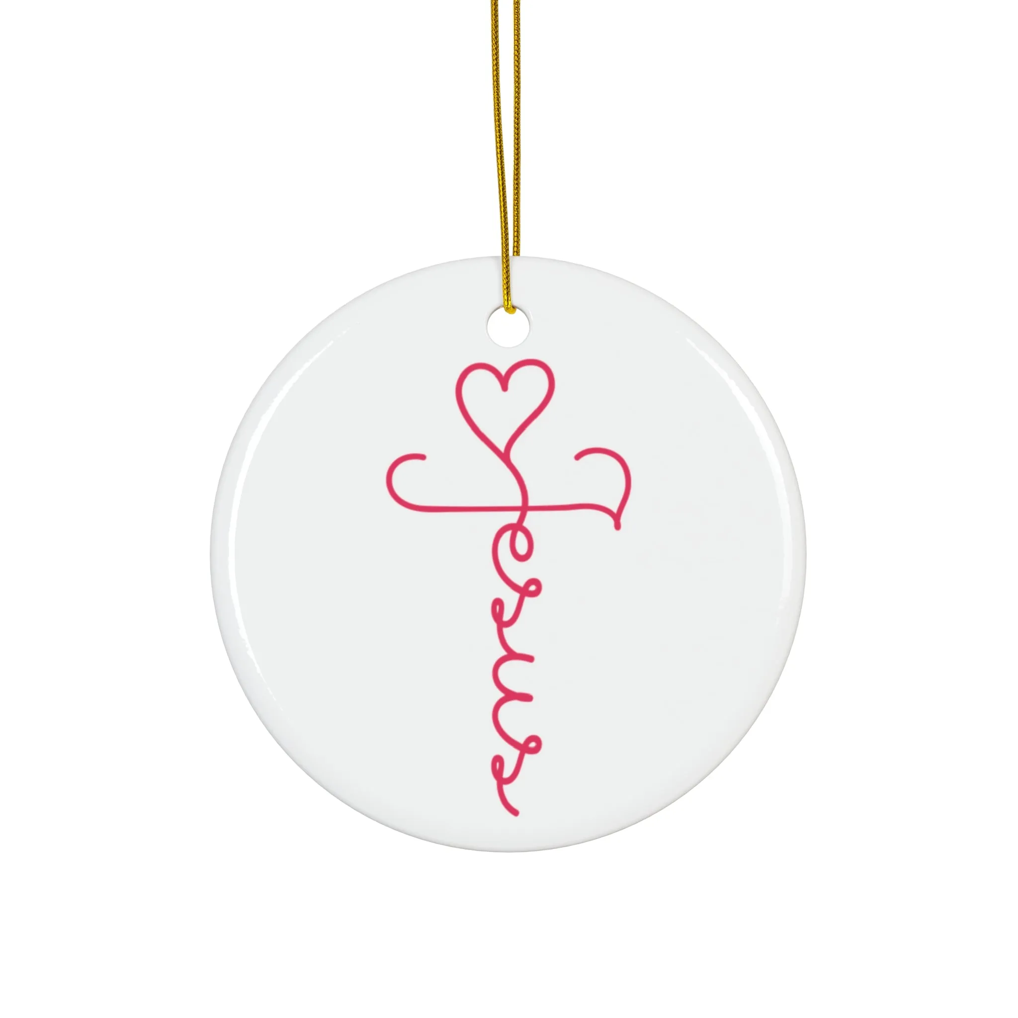 Jesus Ceramic Disc Ornament        Item #813015