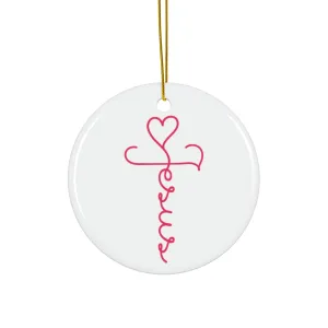 Jesus Ceramic Disc Ornament        Item #813015