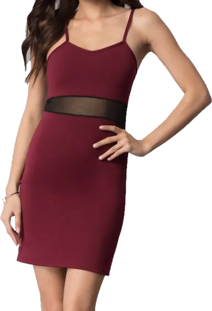 Juniors Middle Mesh Dress