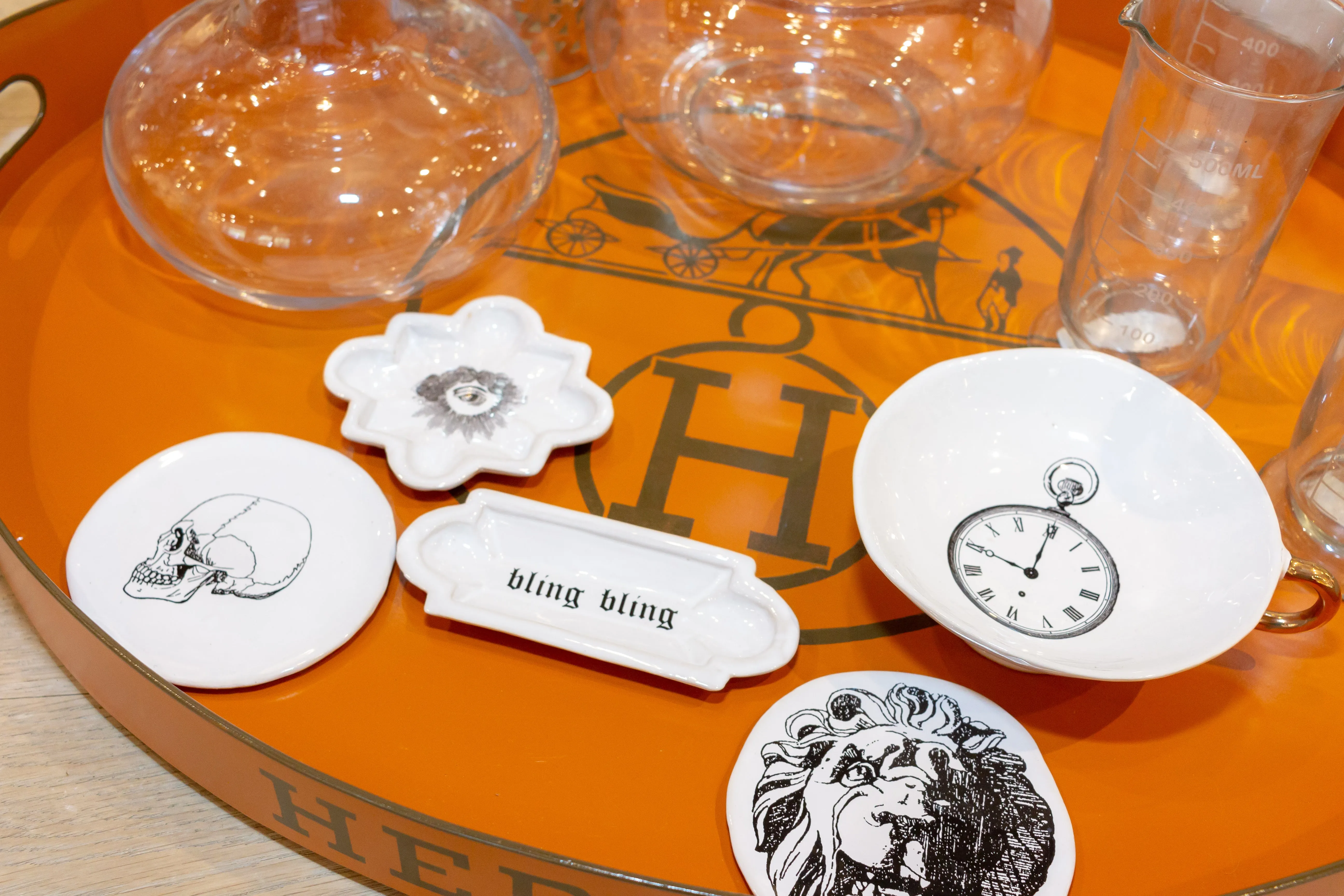 Kühn Keramik Long Asher Tray - Skeleton