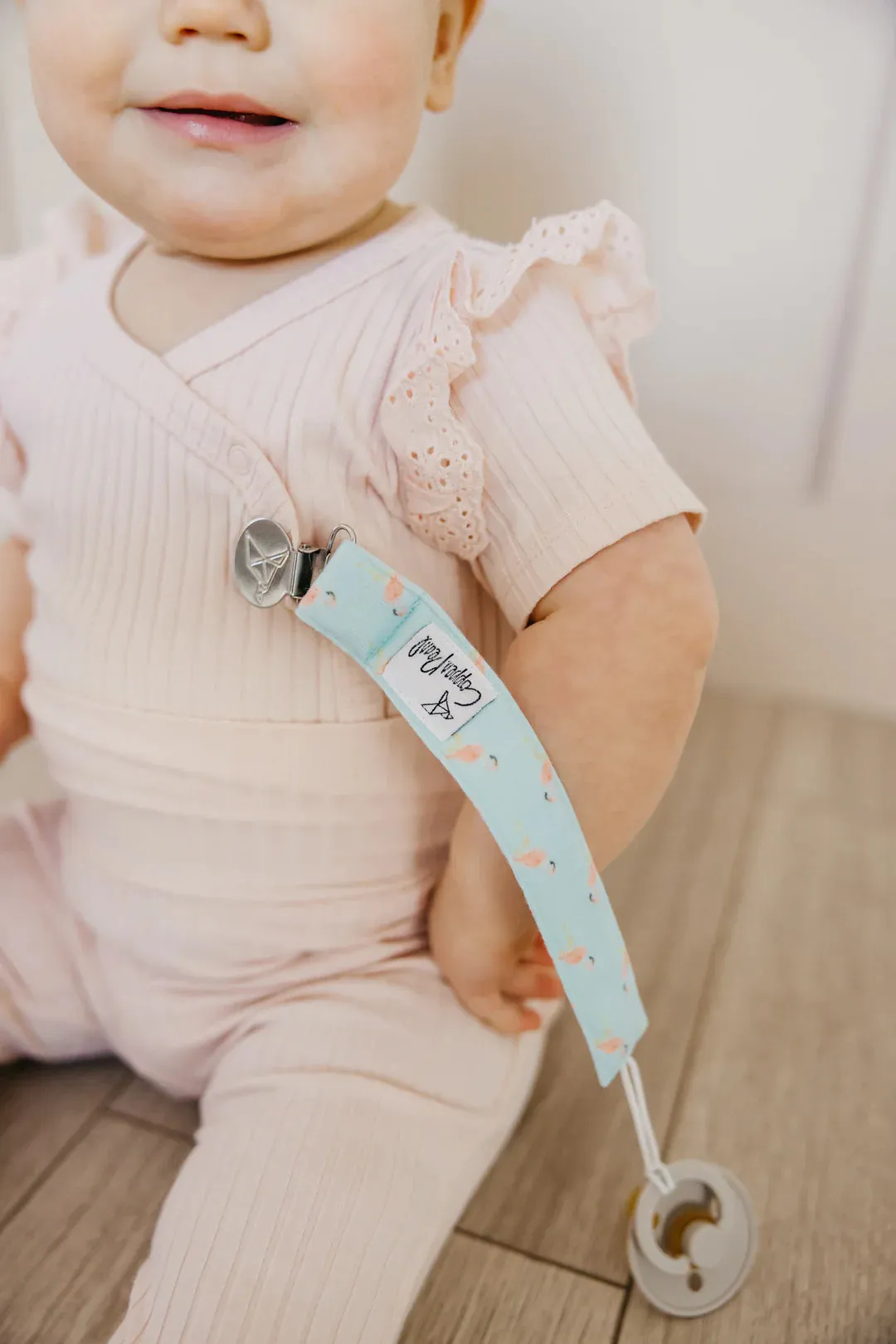 Knit Binky Clip 3 Pack- Leilani