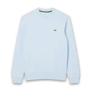 Lacoste - Fleece Crew Neck Sweatshirt in Light Blue