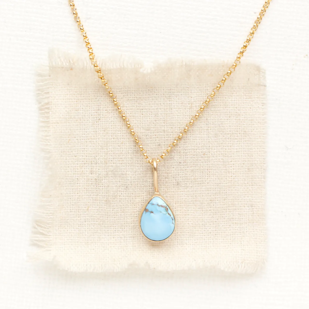 Lavender Turquoise Gold Necklace