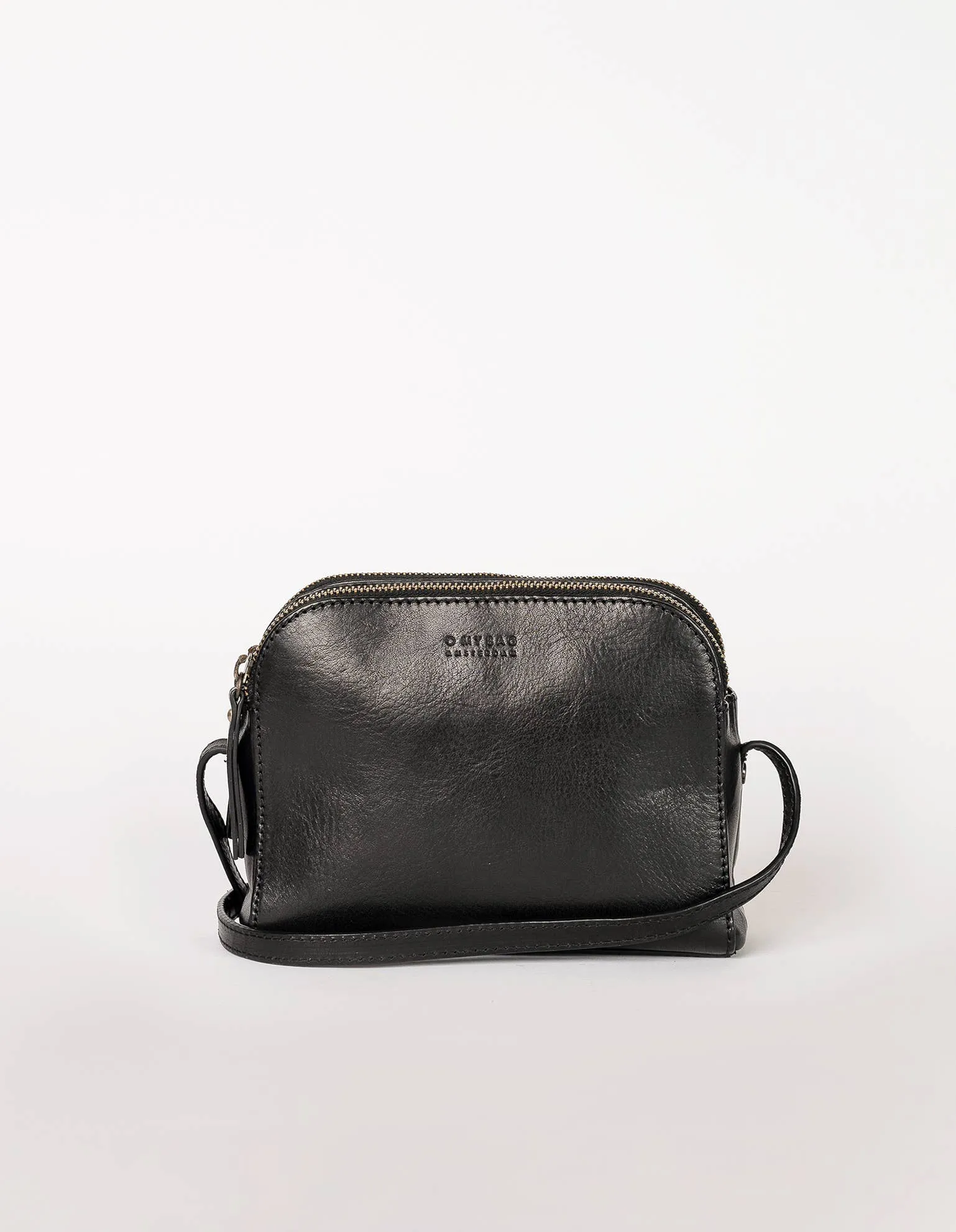 Leather Bag Emily Black Stromboli (Full Leather Strap)