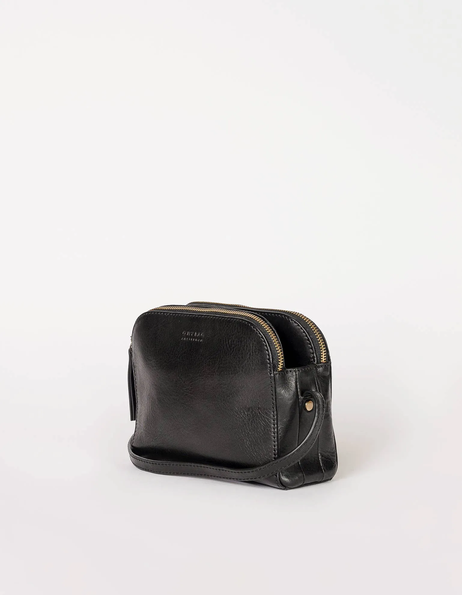 Leather Bag Emily Black Stromboli (Full Leather Strap)