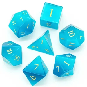 Level Up Premium Dice | Cat Eye Gemstone | Teal