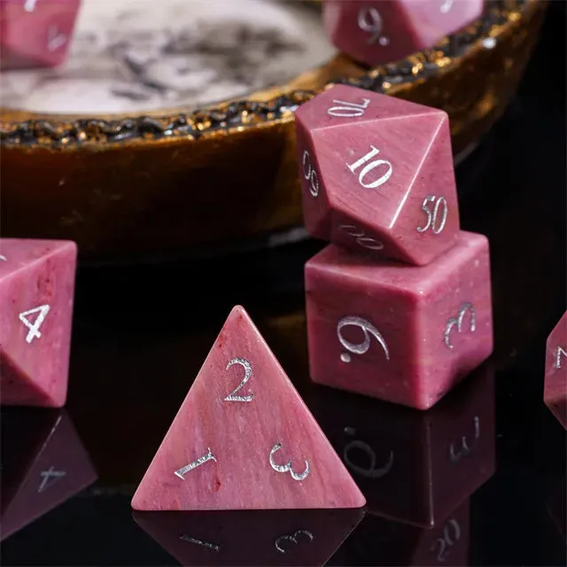 Level Up Premium Dice | Rosewood Gemstone