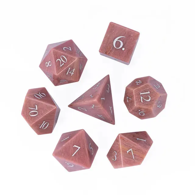 Level Up Premium Dice | Rosewood Gemstone