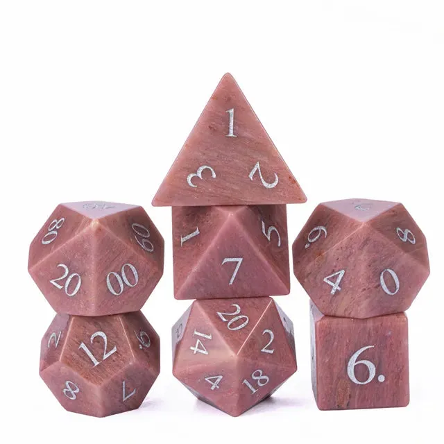 Level Up Premium Dice | Rosewood Gemstone