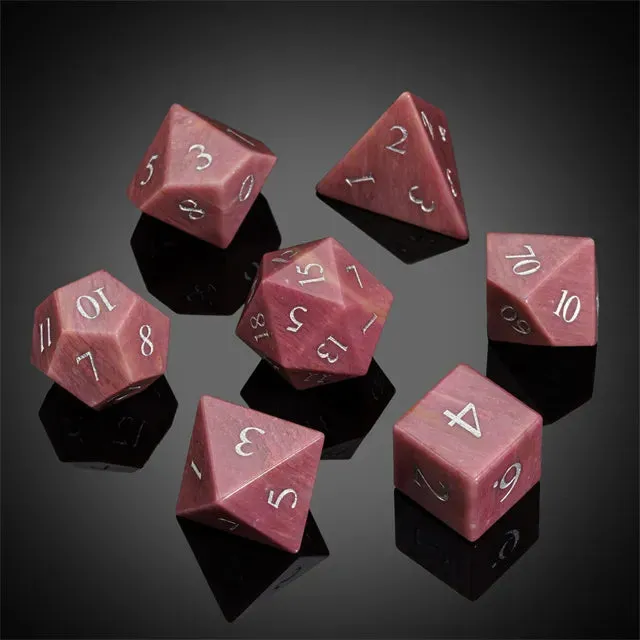Level Up Premium Dice | Rosewood Gemstone