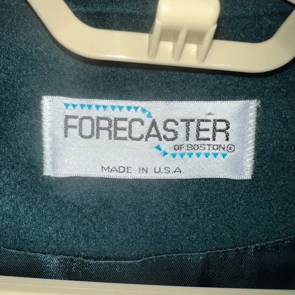 •Like New! VINTAGE |•FORECASTER•| Beautiful Emerald Green 100% Wool Coat