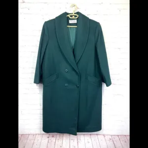 •Like New! VINTAGE |•FORECASTER•| Beautiful Emerald Green 100% Wool Coat