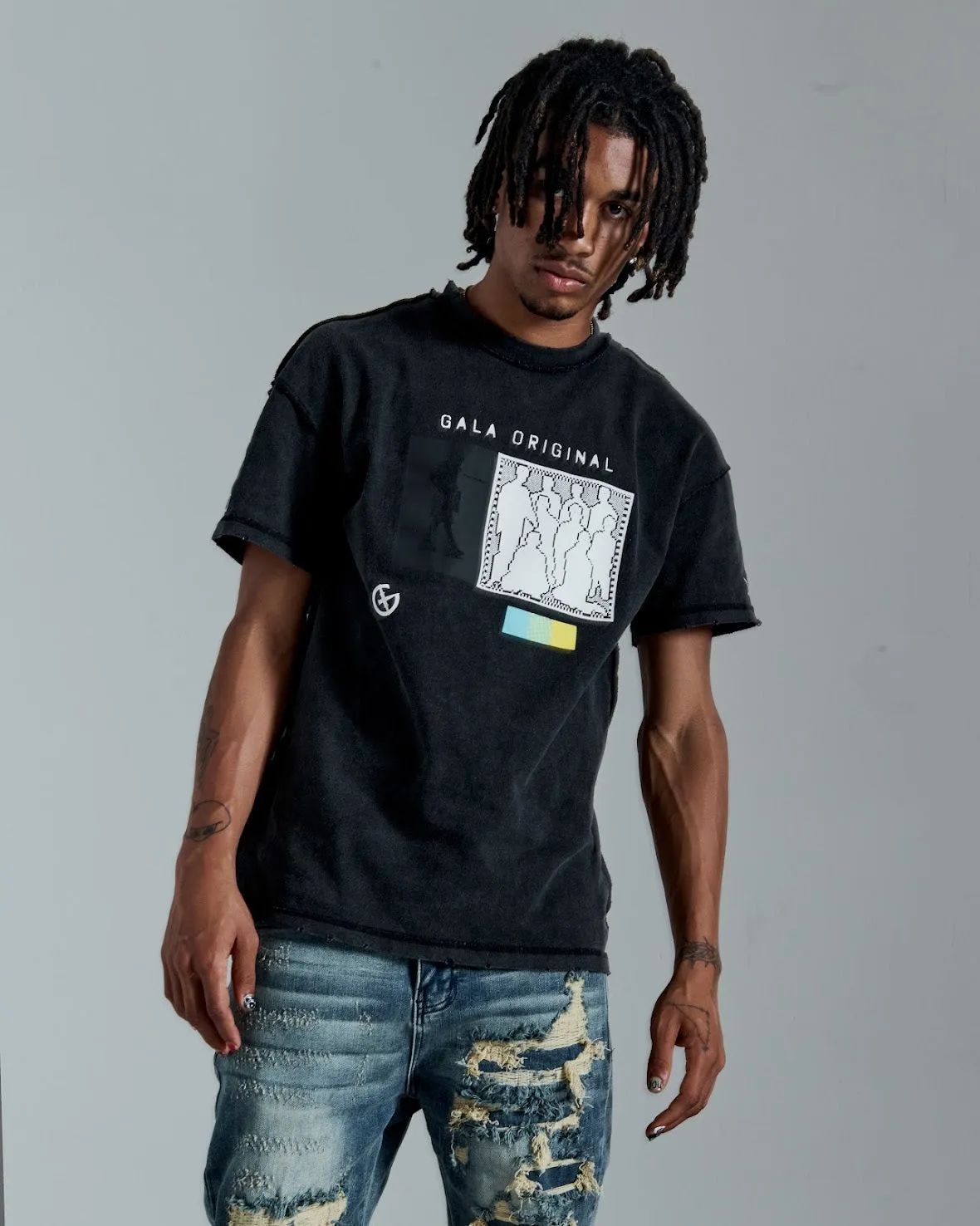 LOST & FOUND TEE (BLACK HAZE)