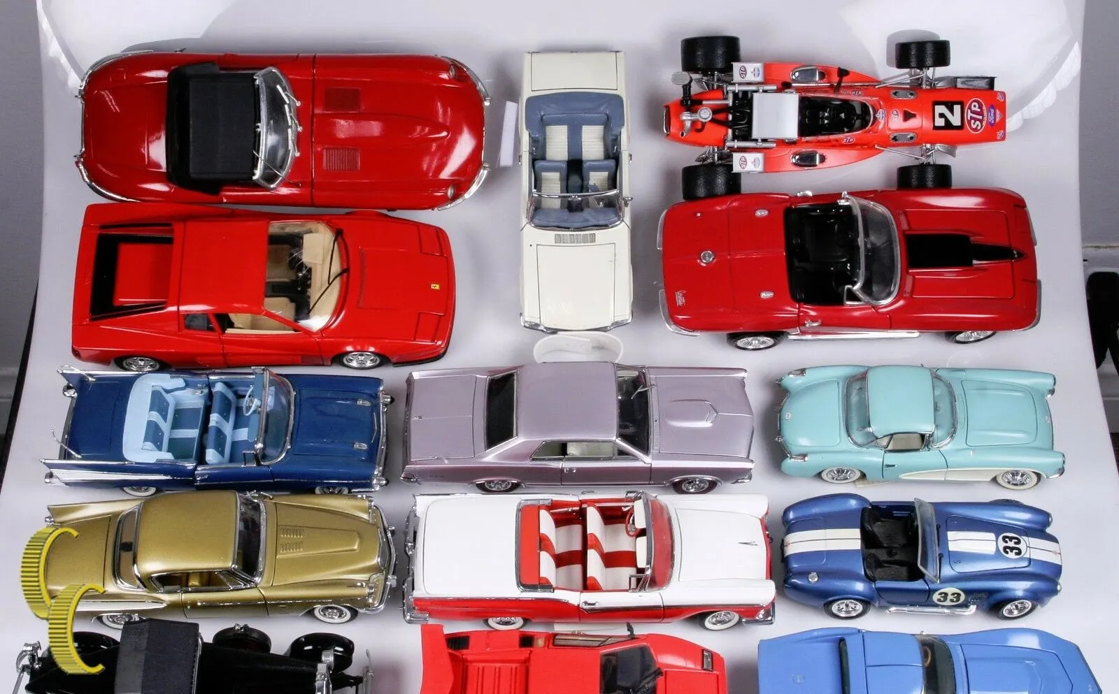 Lot of 23 Classic Collectible Model Cars w/ Some Paperwork (Franklin, Danbury)
