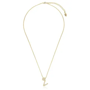 LUXURY LETTERS V INITIAL PENDANT GOLD