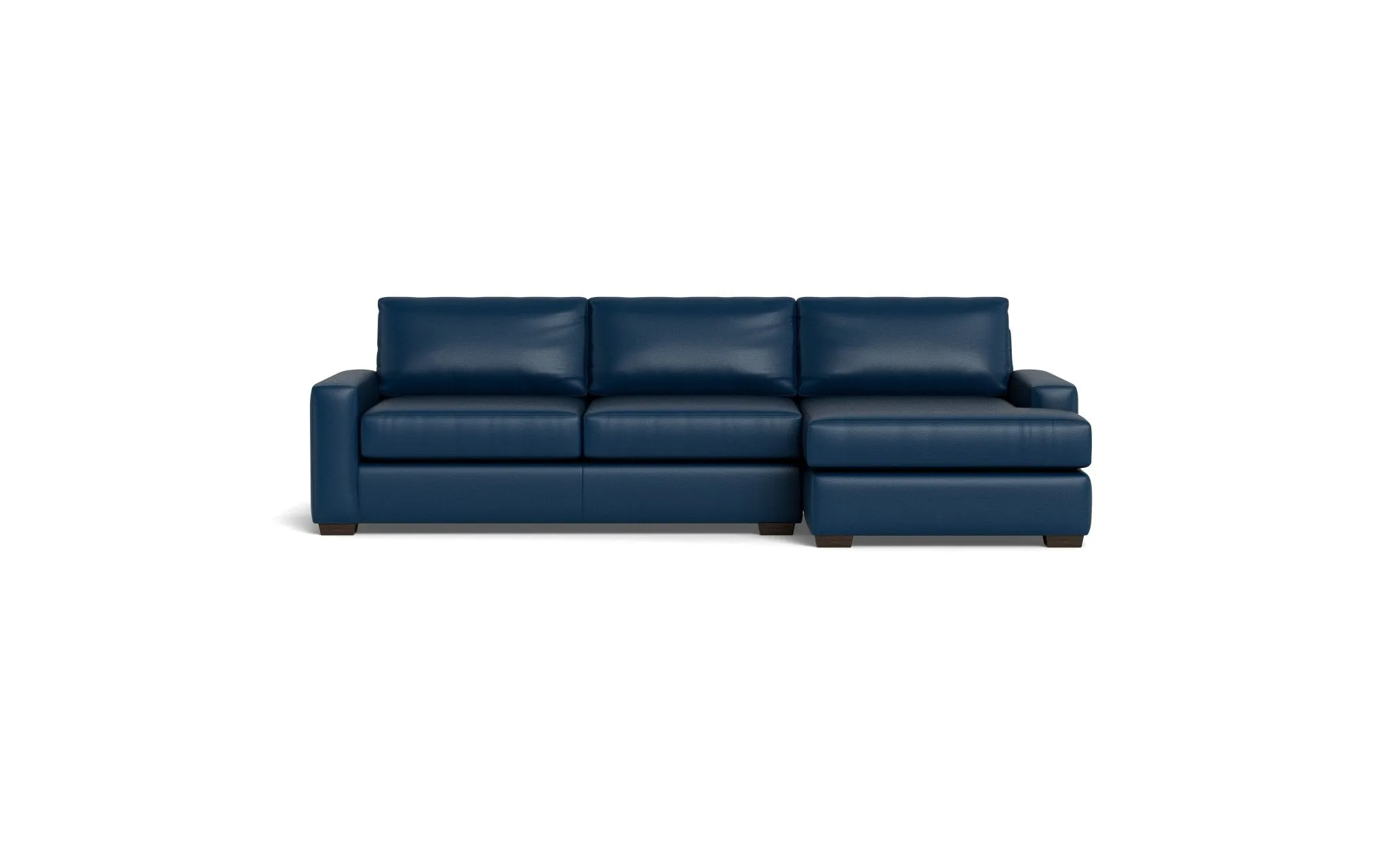 Mas Mesa 123" Deep Leather Right Chaise Sectional