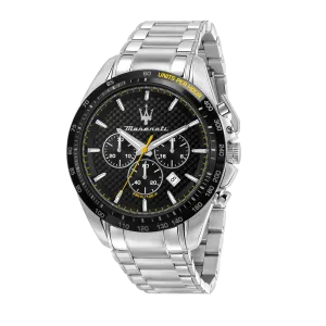 Maserati Traguardo Black Dial 45mm Chronograph