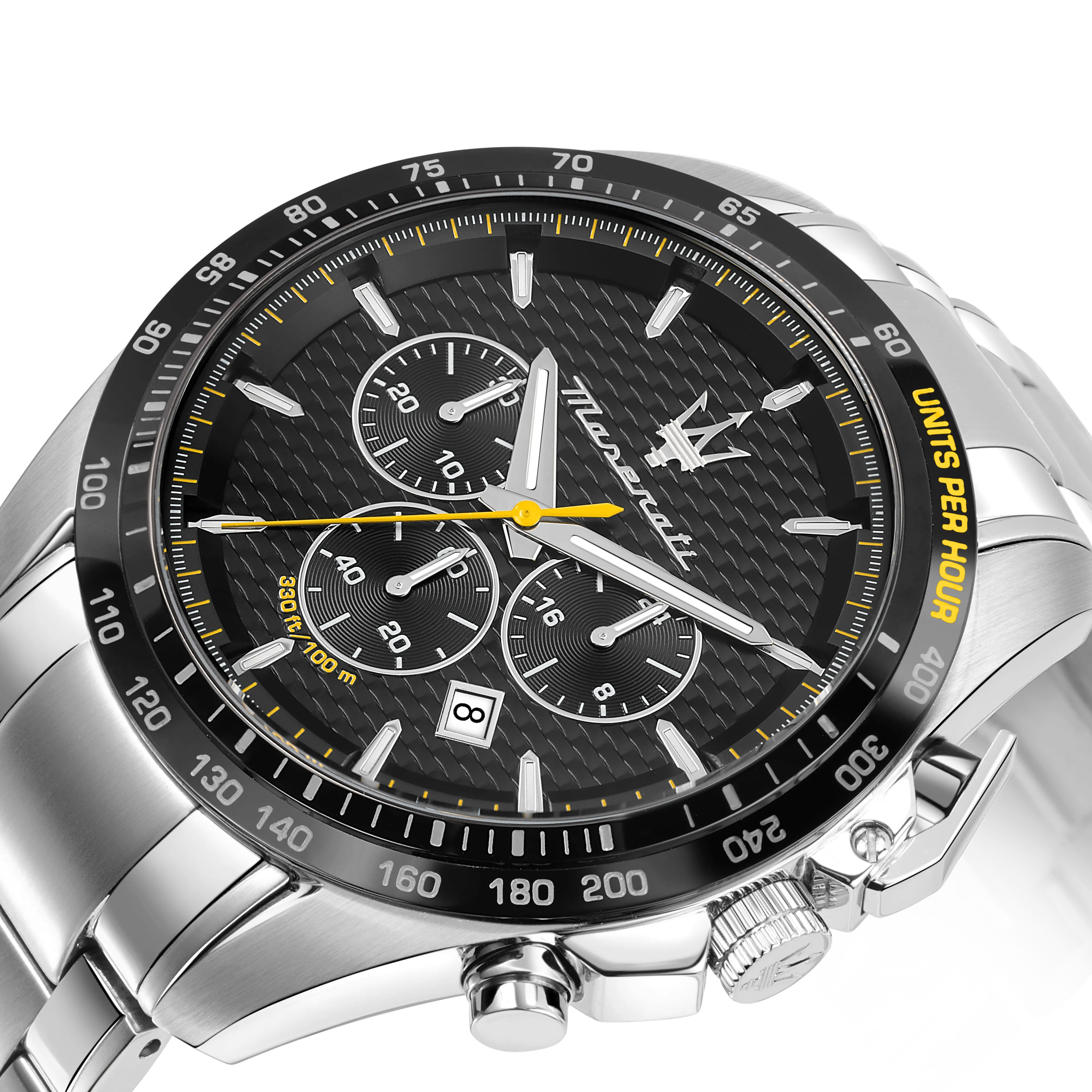 Maserati Traguardo Black Dial 45mm Chronograph