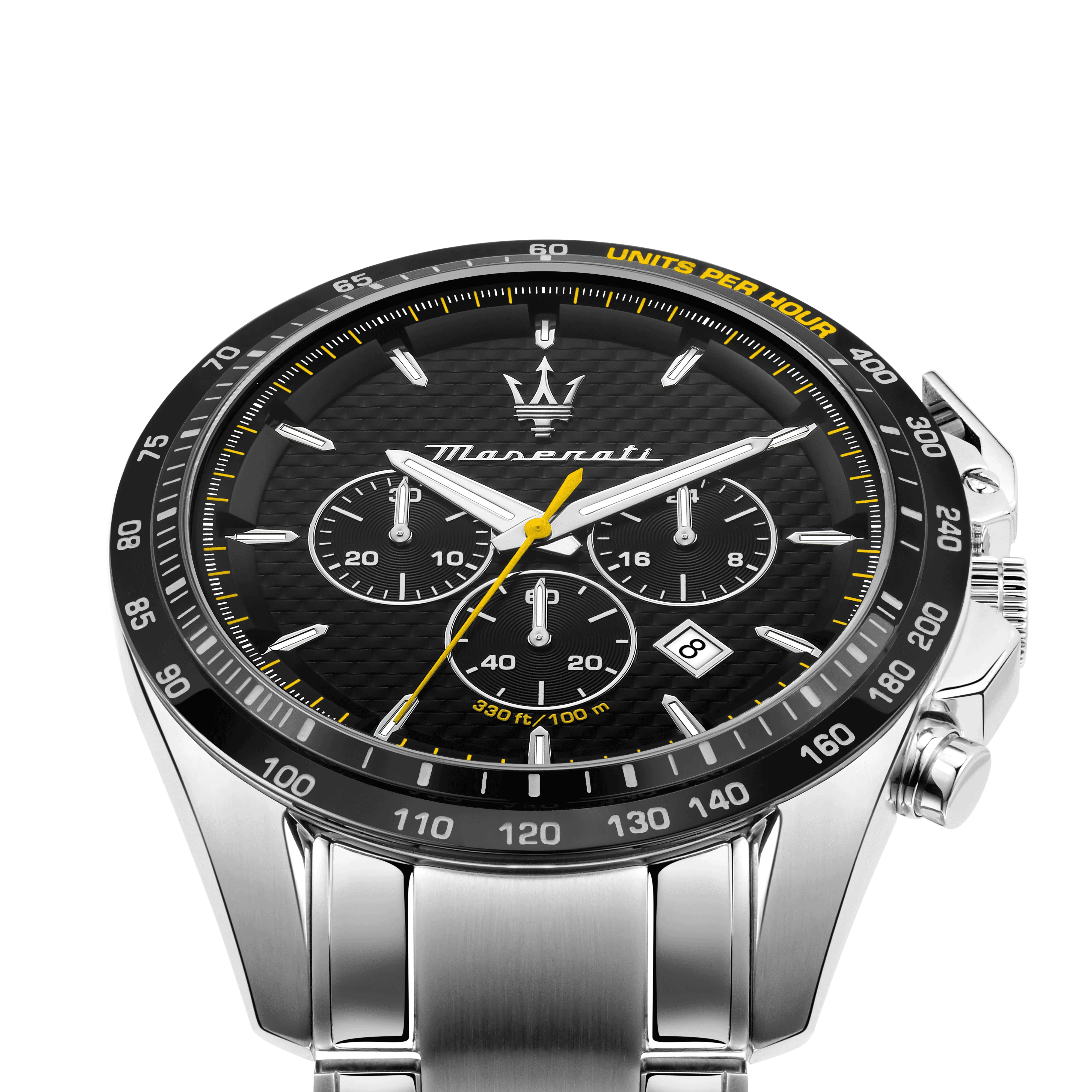 Maserati Traguardo Black Dial 45mm Chronograph