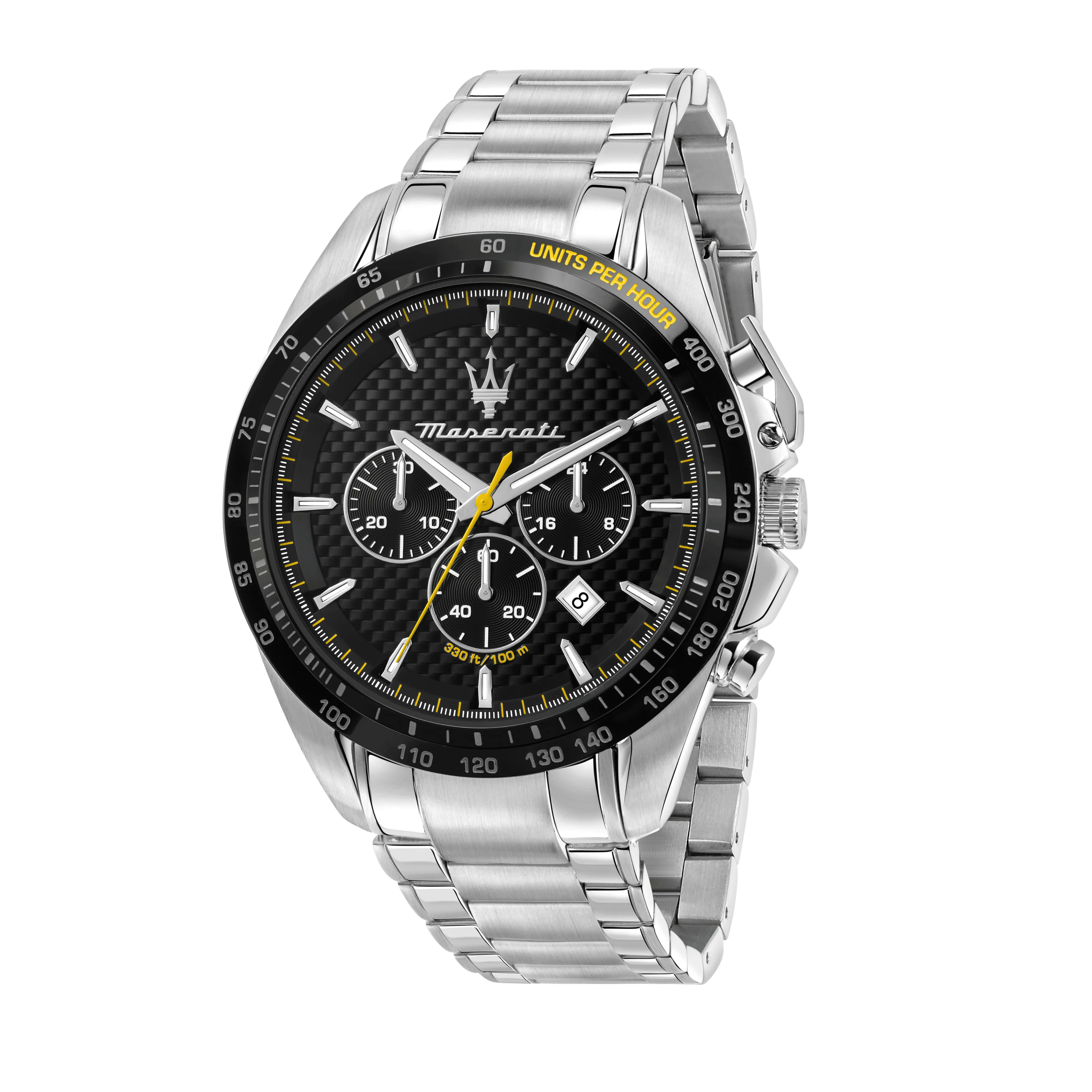 Maserati Traguardo Black Dial 45mm Chronograph