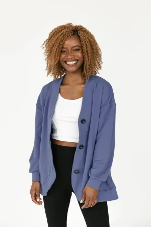 Maya Cardigan in Wedgewood Blue