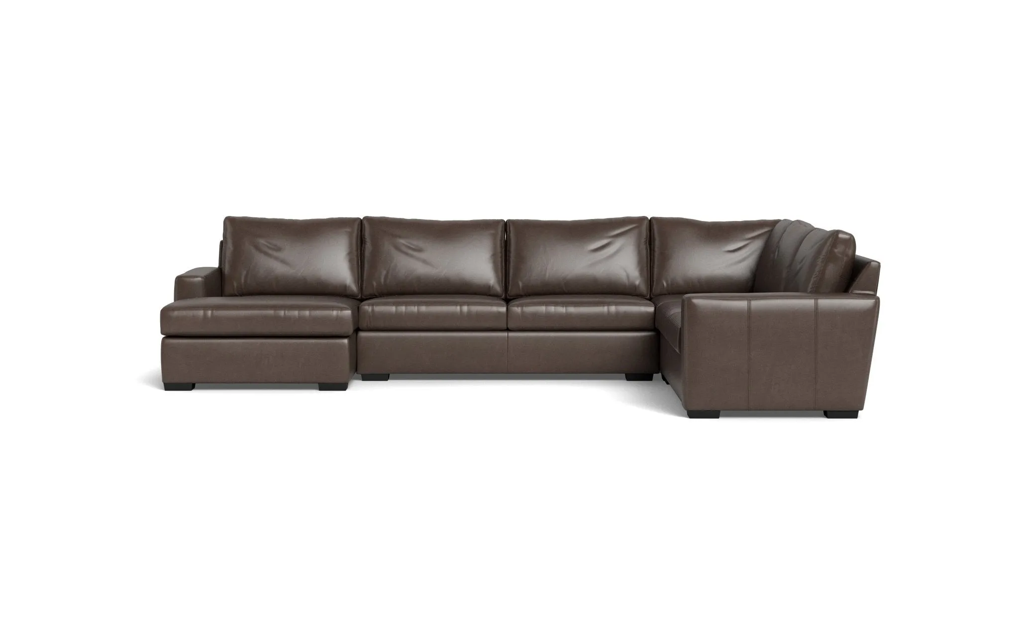 Mesa 156" Leather Corner Sectionals w. Left Chaise