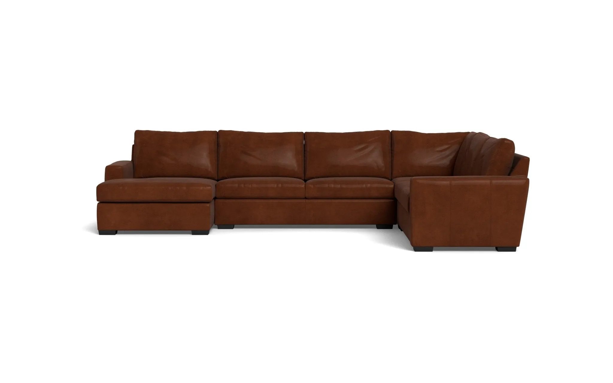 Mesa 156" Leather Corner Sectionals w. Left Chaise