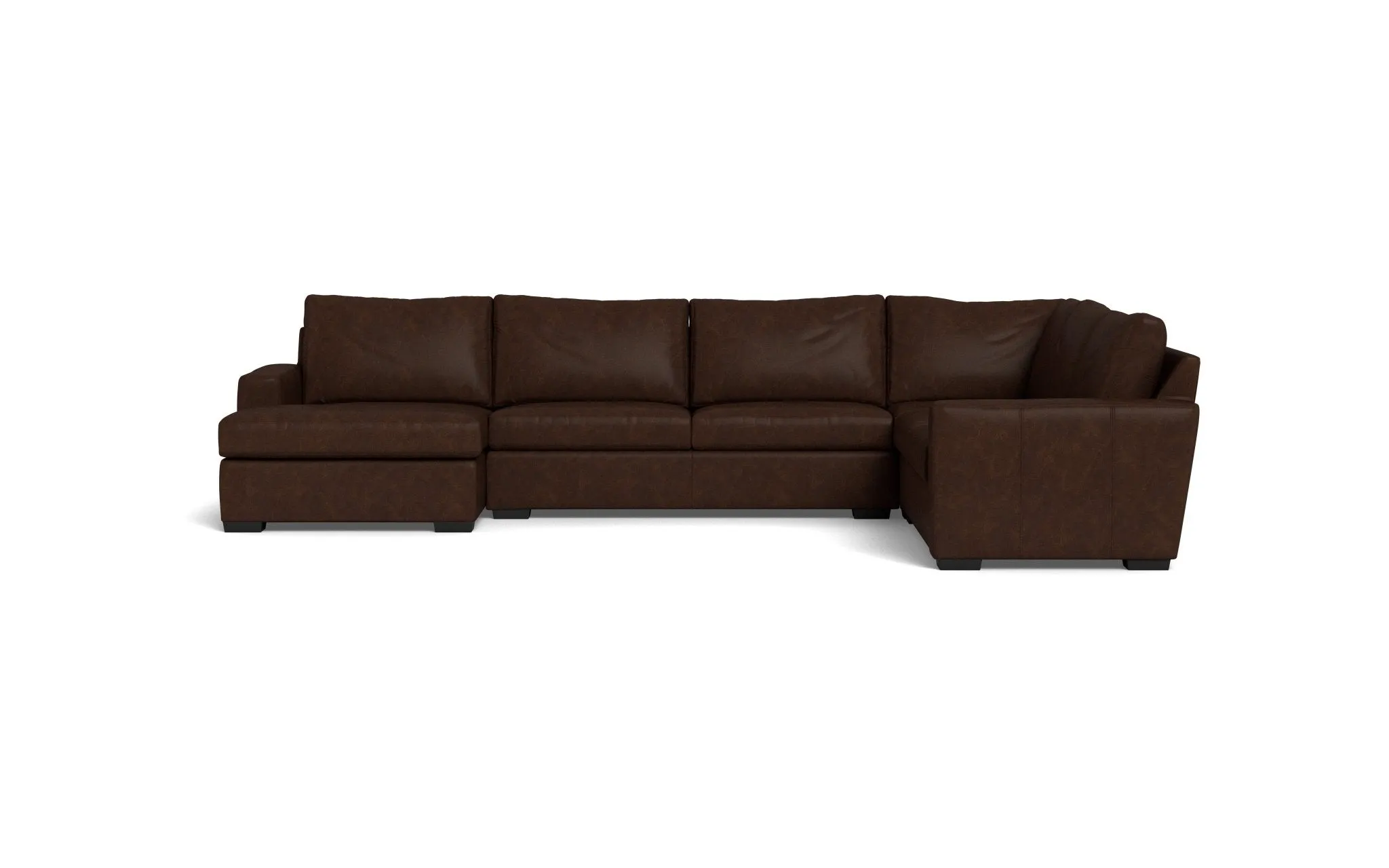 Mesa 156" Leather Corner Sectionals w. Left Chaise