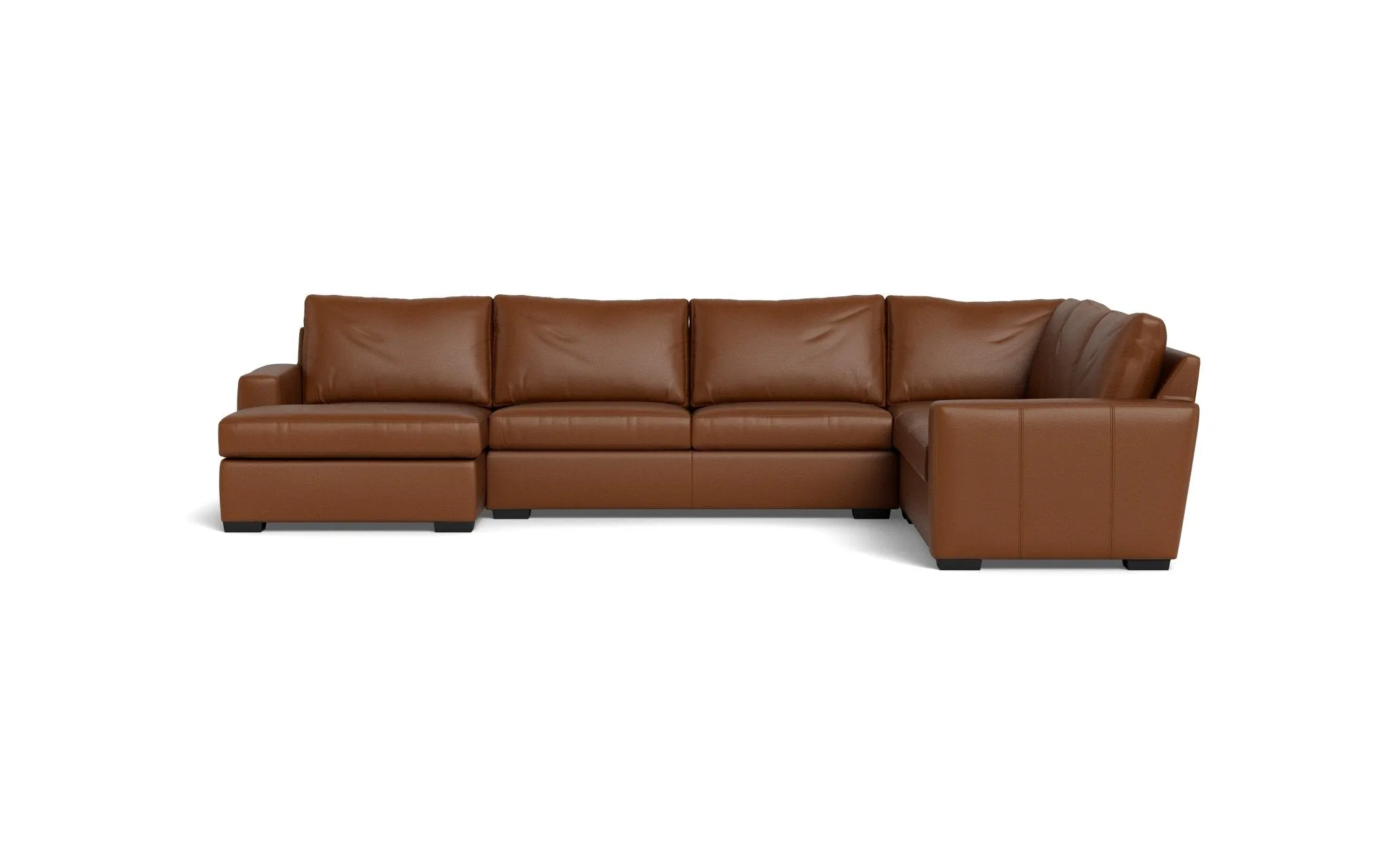Mesa 156" Leather Corner Sectionals w. Left Chaise