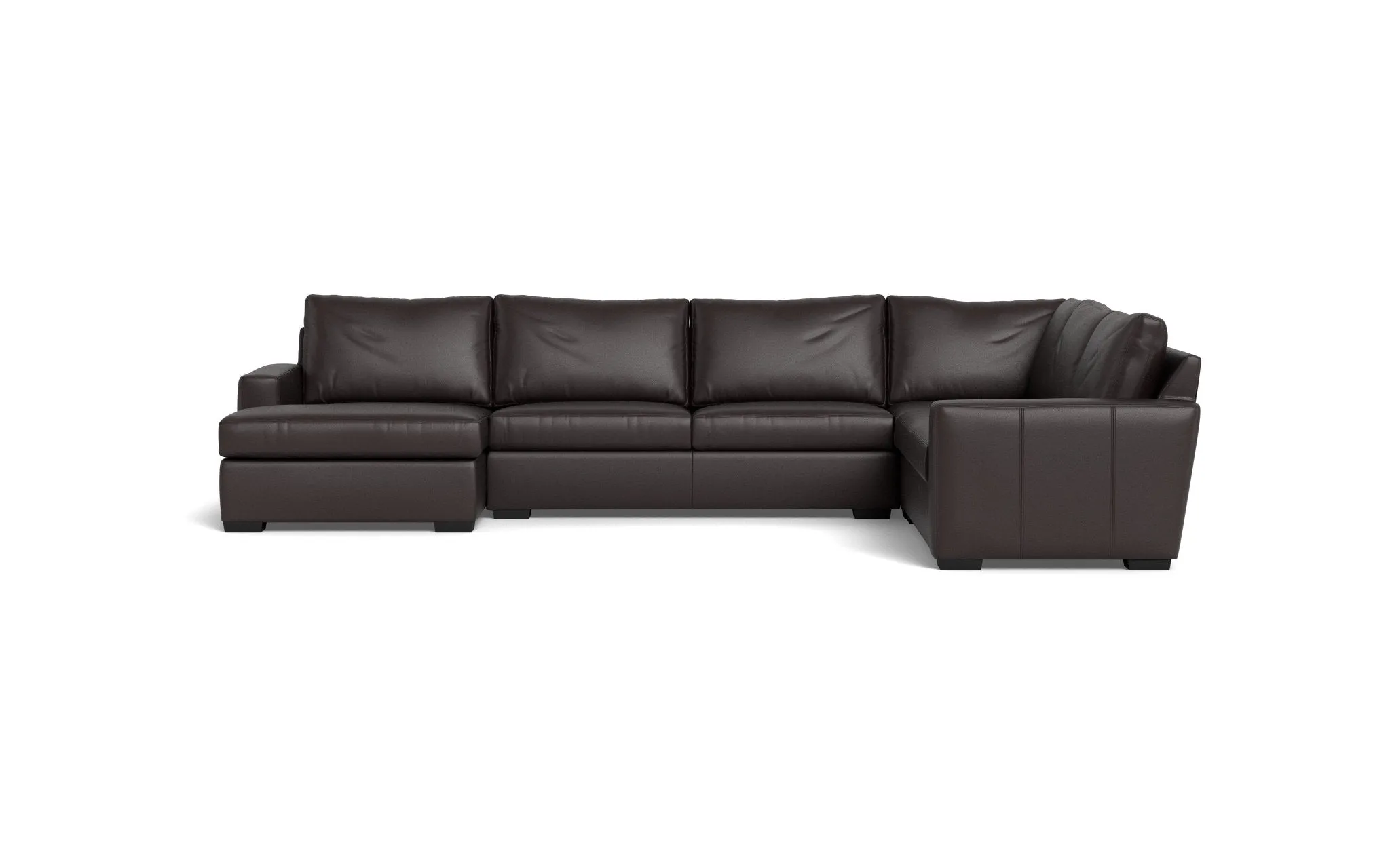 Mesa 156" Leather Corner Sectionals w. Left Chaise