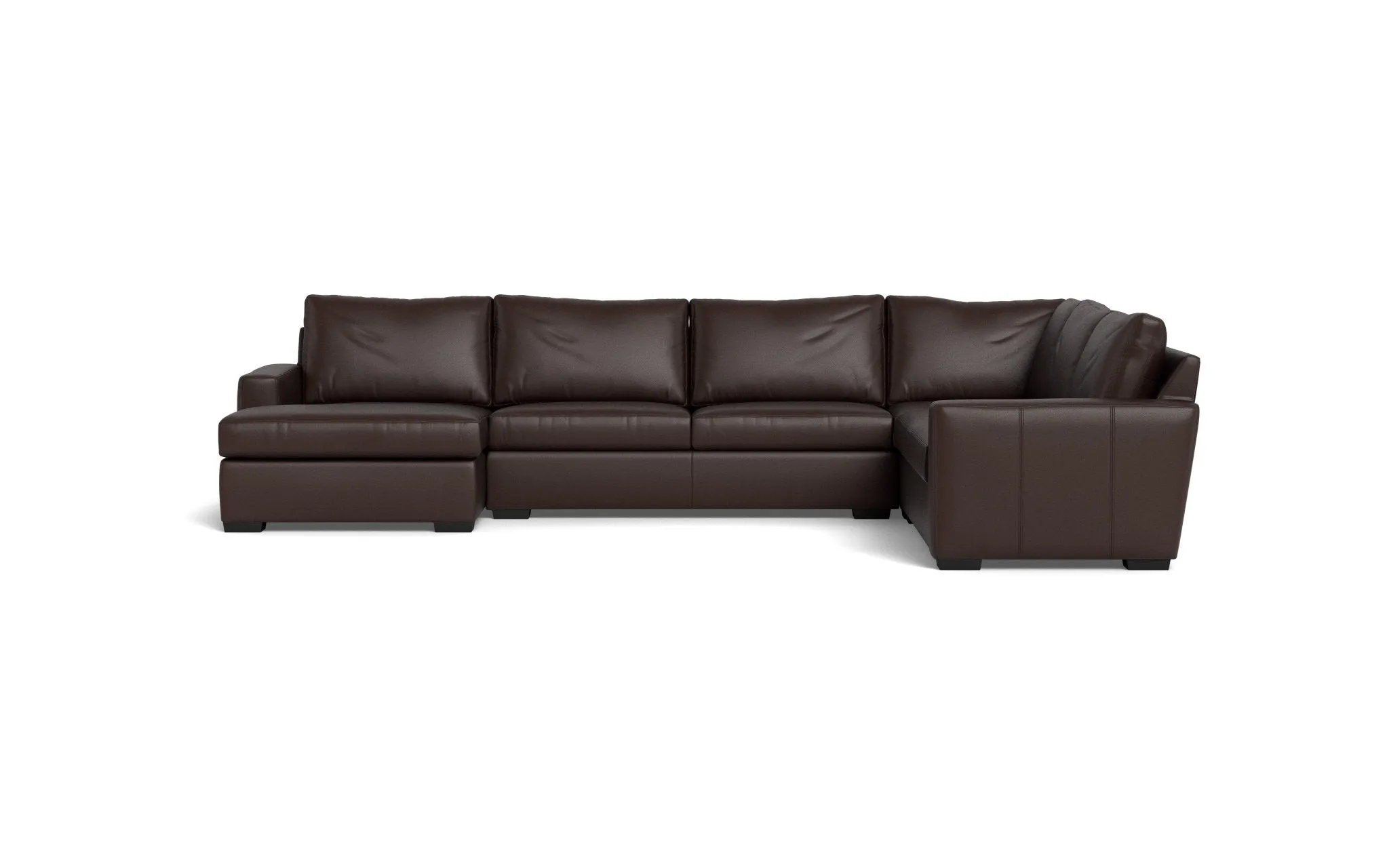 Mesa 156" Leather Corner Sectionals w. Left Chaise