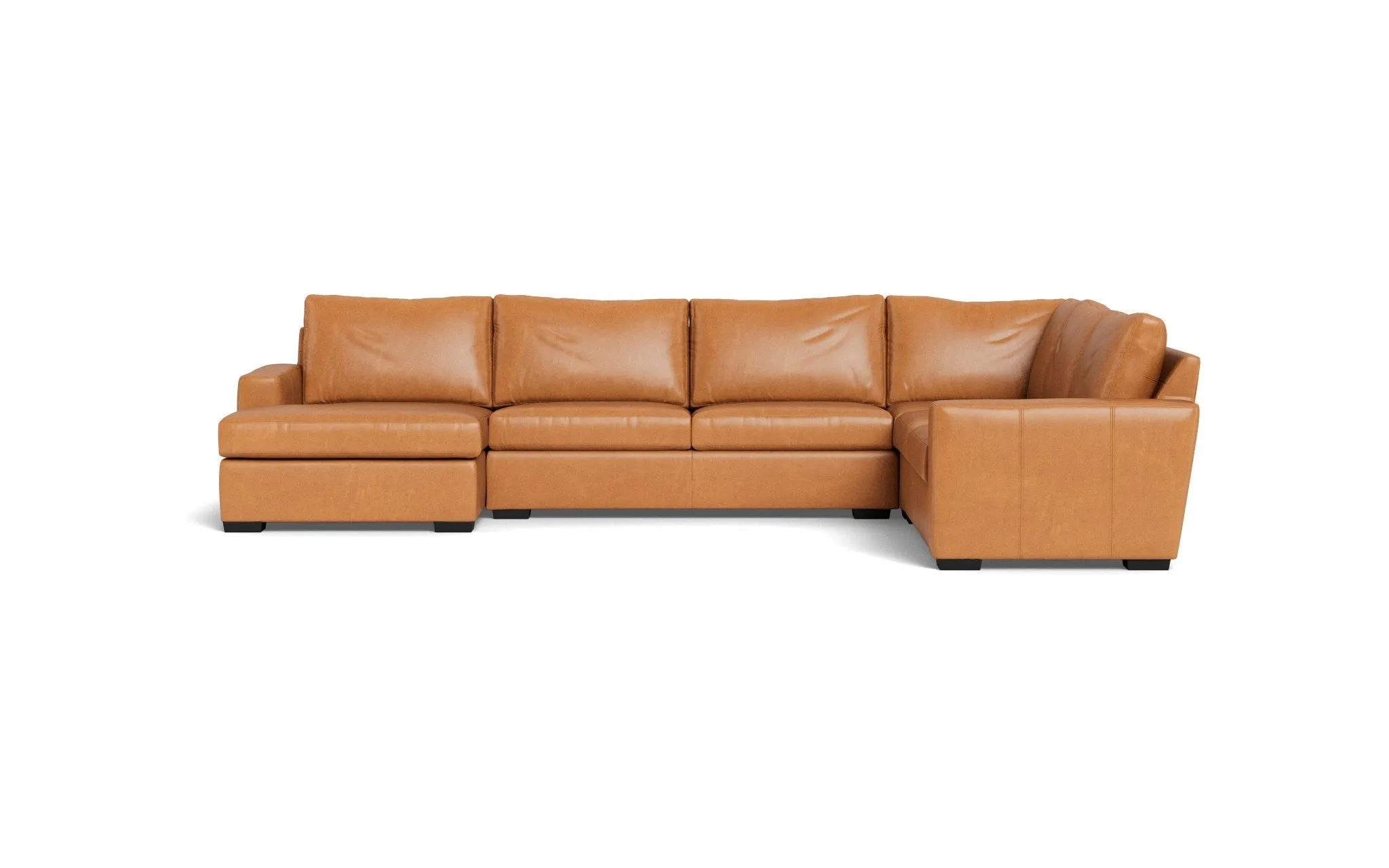 Mesa 156" Leather Corner Sectionals w. Left Chaise